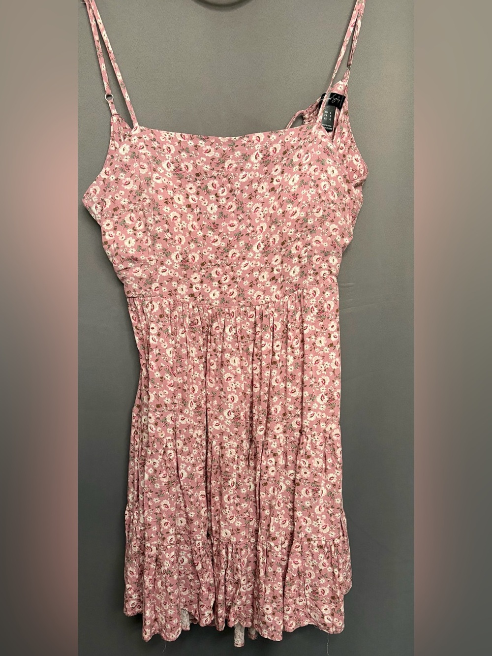 Floral Cami Sundress | Open Back | Size Large